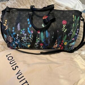 Louis Vuitton Keepall Bandouliere Monogram Eclipse 50 Foliage